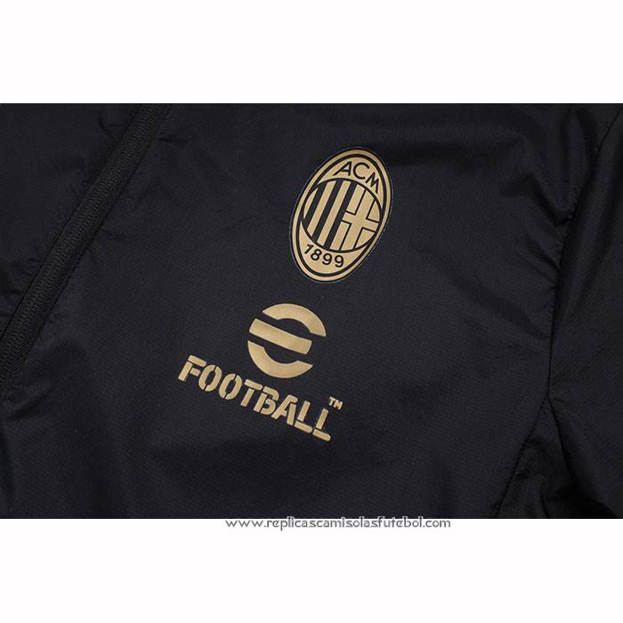 Chandal de Corta-vento do
 AC Milao
 2025-2026 Preto
